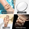 thumbnail image 4 of POEDAGAR Luxury Watch for Woman Waterproof Stainless Steel Quartz Ladies Watch High Quality Women's Watches Elegant Female Clock, 4 of 5
