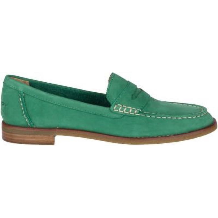 Sperry Green Loafers Slip-On Comfort Sperry Top-Sider Boat Shoes Green Canvas Loafers Slip On  main image 4