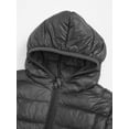 thumbnail image 5 of vastwit Boys Girls Toddlers' Winter Coats Casual Warm Lightweight Packable Down Puffer Jacket overall Black 160, 5 of 7