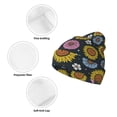 thumbnail image 3 of Yiaed Colorful Sunflowers Print Winter Beanie for Men Women, Fleece Lined Beanie Soft Warm Knit Hat Ski Stocking Cuffed Ca, 3 of 6