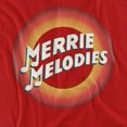 thumbnail image 2 of Looney Tunes Merrie Logo Women's T Shirt, Red, Large, 2 of 6