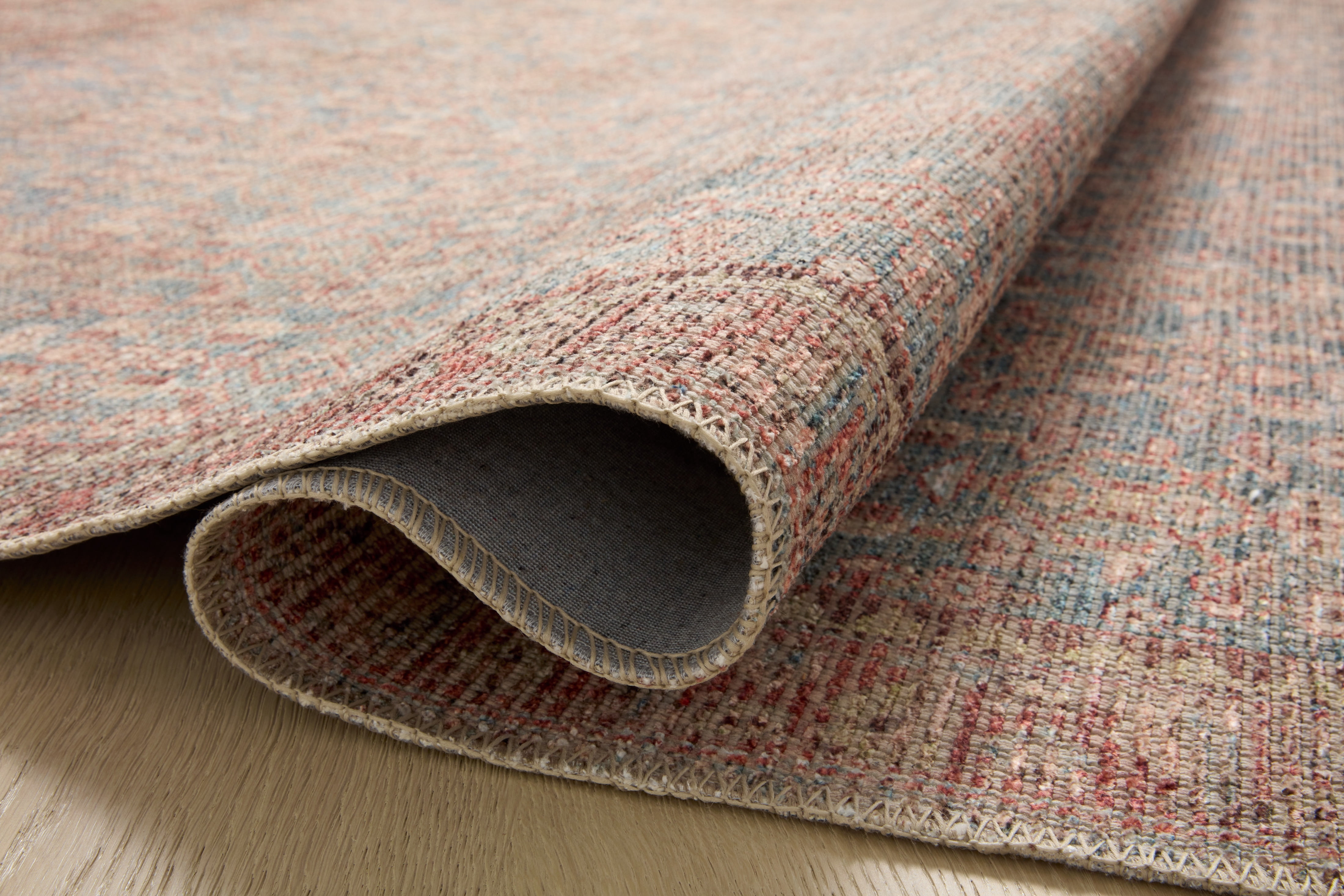 Angela Rose x Loloi Aubrey Blue / Terracotta 2'-6" x 12'-0" Runner Rug