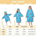 thumbnail image 3 of joogoo Blanket Hoodie for Sharks on Blue Oversize Sweatshirt 3-14 YR L, 3 of 7
