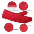 thumbnail image 3 of 14" Cowhide Leather Welding Gloves Welder's Hand Protection, 3 of 5
