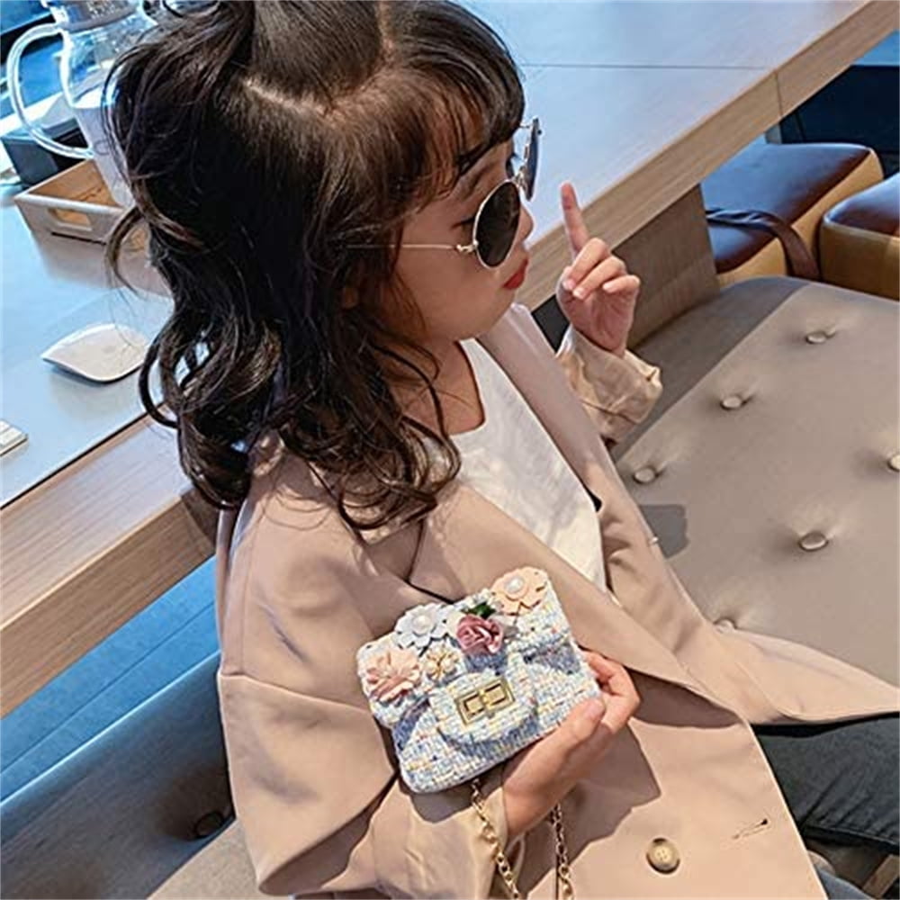 QingY Little Girls Handbags Mini  Shoulder Bag with Mini Flap Bag Wallet  Bag Crossbody Bag for Girls Kids Toddler Age  Years Old