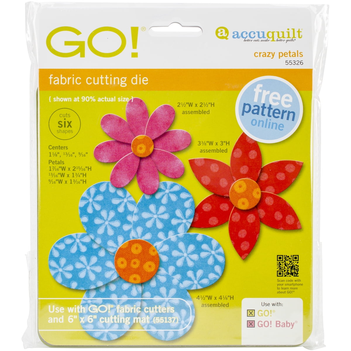 GO! Fabric Cutting DiesCrazy Petals