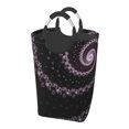 thumbnail image 1 of DouZhe 50L Rectangular Laundry Basket, Fractal Spiral Purple Prints Waterproof Foldable Laundry Hamper with Aluminum Handles, 1 of 6