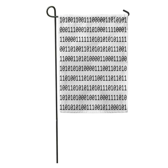 NUDECOR Internet Binary Code Symbol Beautiful Ready to Use Technology Abstract Garden Flag Decorative Flag House Banner 28x40 inch