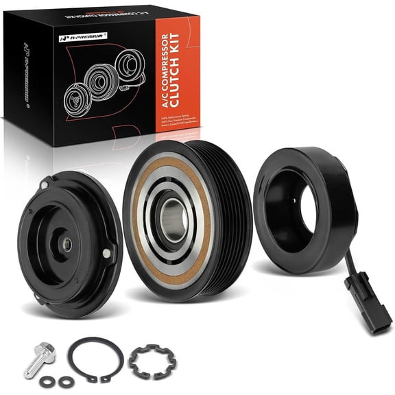 A-Premium Air Conditioner AC Compressor Clutch Kit Compatible with Dodge Durango 2004-2008 & Chrysler Aspen 2007-2008, 5.7L