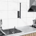 thumbnail image 4 of Portarrollos de papel higiénico de pared, acero inoxidable resistente al agua, para ahorrar espacio debajo de los gabinetes (negro mate), 4 of 8