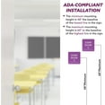 thumbnail image 4 of ADA CENTRAL SIGNS - 6" X6" Exam Room 2 Sign - ADA Compliant Tactile Graphics Grade 2 Braille Text Acrylic Wall Signs - Educational Institution Directional Assistance Test Center Door Sign for Schools, 4 of 7