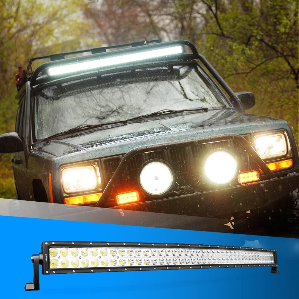 LED Light Bar Nilight 42Inch 240W Curved LED Work Light Spot Flood Combo LED Lights Led Bar Driving Fog Lights Jeep Off Road Lights