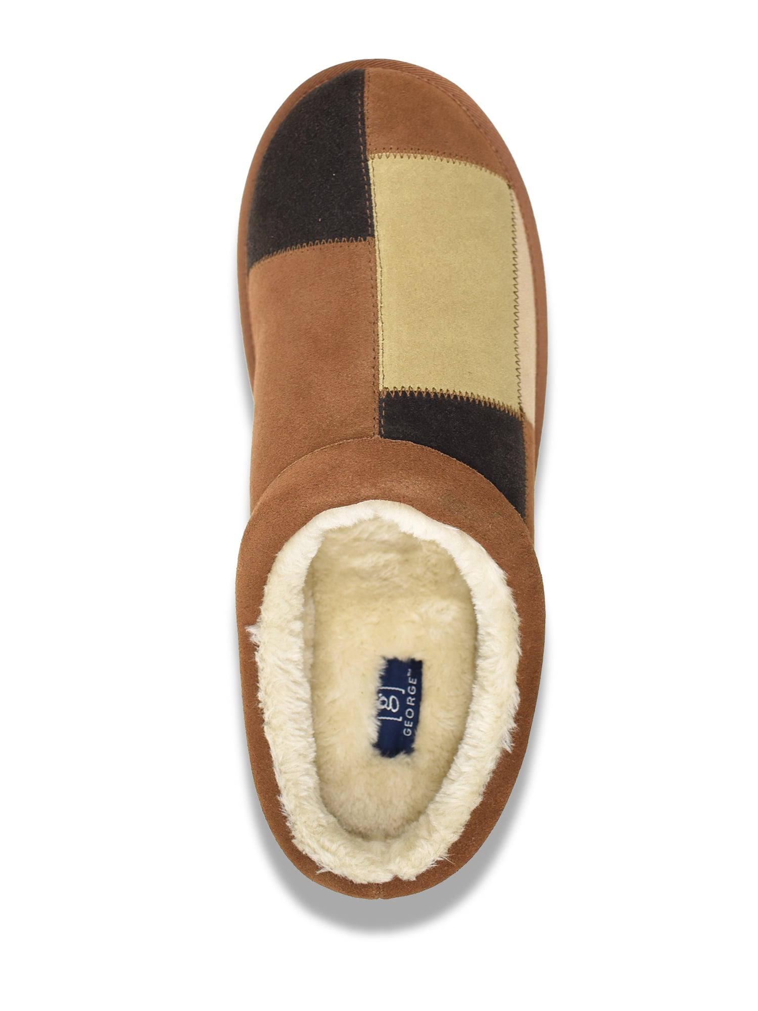 George Men's Suede Clog Slippers