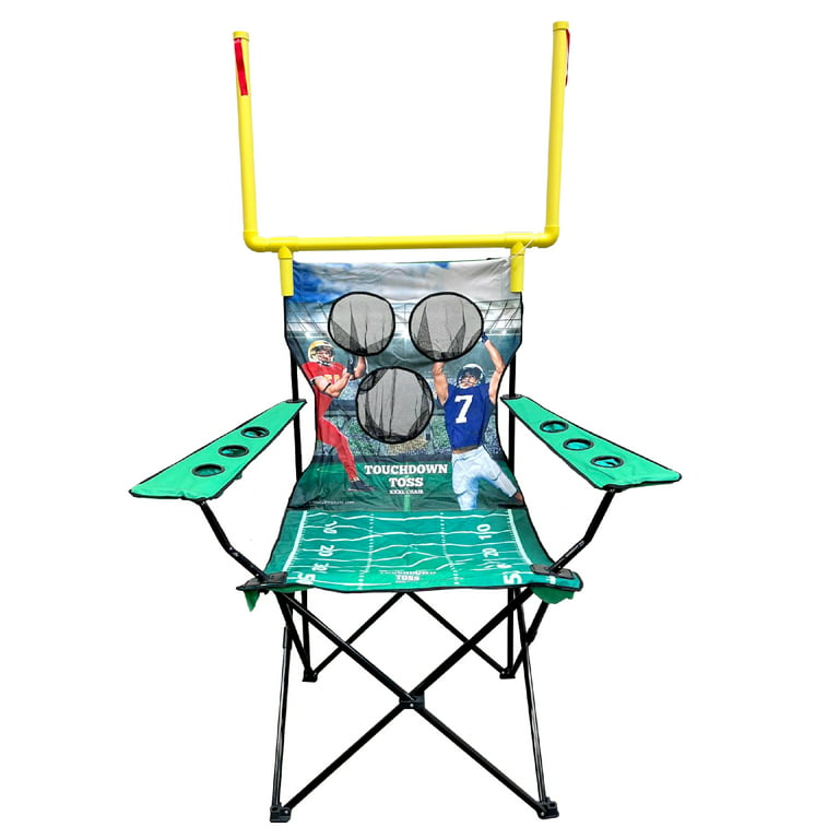 XXL Giant Football Toss Game & Tailgating Chair Combo - 8' Tall