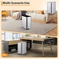 thumbnail image 4 of 2.6 Gallon Stainless Steel Kitchen Trash Can, Step Pedal Rubbish Bin with Soft-Close Lid & Removable Inner Bucket | Narrow Bathroom, Bedroom, Recycle Bin, 4 of 7
