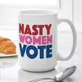 thumbnail image 6 of CafePress - Nasty Women Vote Large Mug - 15 oz Ceramic Large White Novelty Mug, 6 of 6