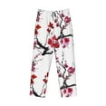 thumbnail image 4 of Junzan Men'S Pajama Pants Cherry Blossoms Sleepwear Pants Pj Bottoms Drawstring And Pockets, 4 of 9