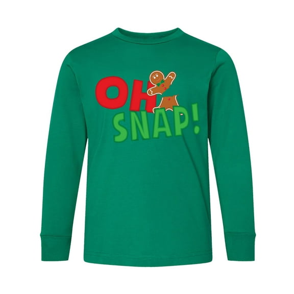 Inktastic Oh Snap Long Sleeve Youth T-Shirt