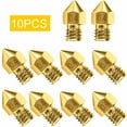thumbnail image 2 of Leutsin 10Pcs 3D Printer Nozzle Accessory MK8 0.4mm For CR-10 For Ender 3 For Anet A8, 2 of 2