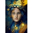 thumbnail image 2 of Egger, Marcel 23x32 Gold Ornate Wood Framed with Double Matting Museum Art Print Titled - Bluemagic, 2 of 4