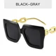 thumbnail image 1 of Gafas De Sol Vintage con montura grande para mujer, lentes rectangulares, protección UV, UV400, para viajes al aire libre, 1 of 4