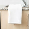 thumbnail image 3 of Fabstyles Broadway Waffle Cotton Kitchen Towels, Soft Quick-Drying, and Absorbent Waffle Design Multi-Purpose Wash Cloths Dish Scrubber, 28" X 18", 3 of 4