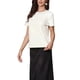thumbnail image 4 of INSPIRAR CHIC Blusas de Cuello de Tweed para Mujeres 2026 de Manga Corta Verano Elegante XL Blanca, 4 of 6