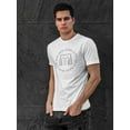 thumbnail image 2 of Brooklyn Bridge New York City Graphic Men White T-Shirt, Male Medium, 2 of 4