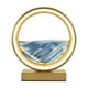 thumbnail image 1 of Lámpara de mesa de arenas movedizas, cuadro artístico de arenas móviles dinámicas, reloj de arena redondo, paisaje de arena Azul dorado, 1 of 9