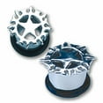 thumbnail image 1 of Stainless Steel Plug with Burning Star Design With Rubber O-Ring Stoppers, 1 of 1