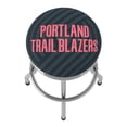 thumbnail image 5 of Trademark Gameroom Portland Trail Blazers Fade Chrome Ribbed Barstool, 5 of 5