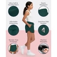thumbnail image 4 of Pure Champ Girls' Athletic Shorts, 4 Pack, Ultra-Soft Quick-Dry Dolphin Hem with Drawstring, Sizes 2T-16, 4 of 8