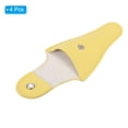thumbnail image 3 of Unique Bargains 4.5'x2.6' PU Leather Embroidery Scissors Sheath Protective Cover, Light Yellow 4 Pack, 3 of 7