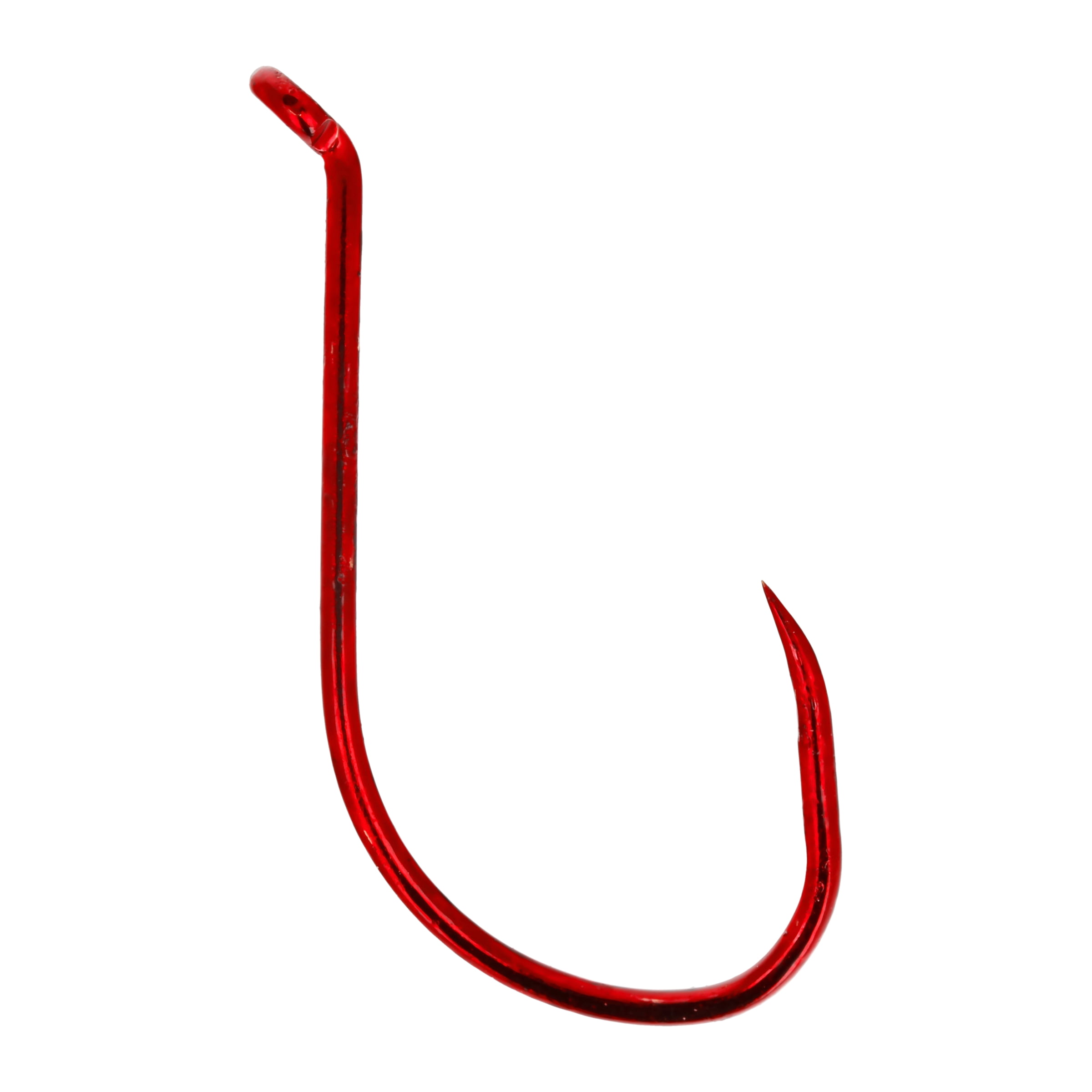 Lazer Sharp L2RBGH-5/0 Barbless Long Shank Octopus Hook, Red, Size 5/0, 5 Pack