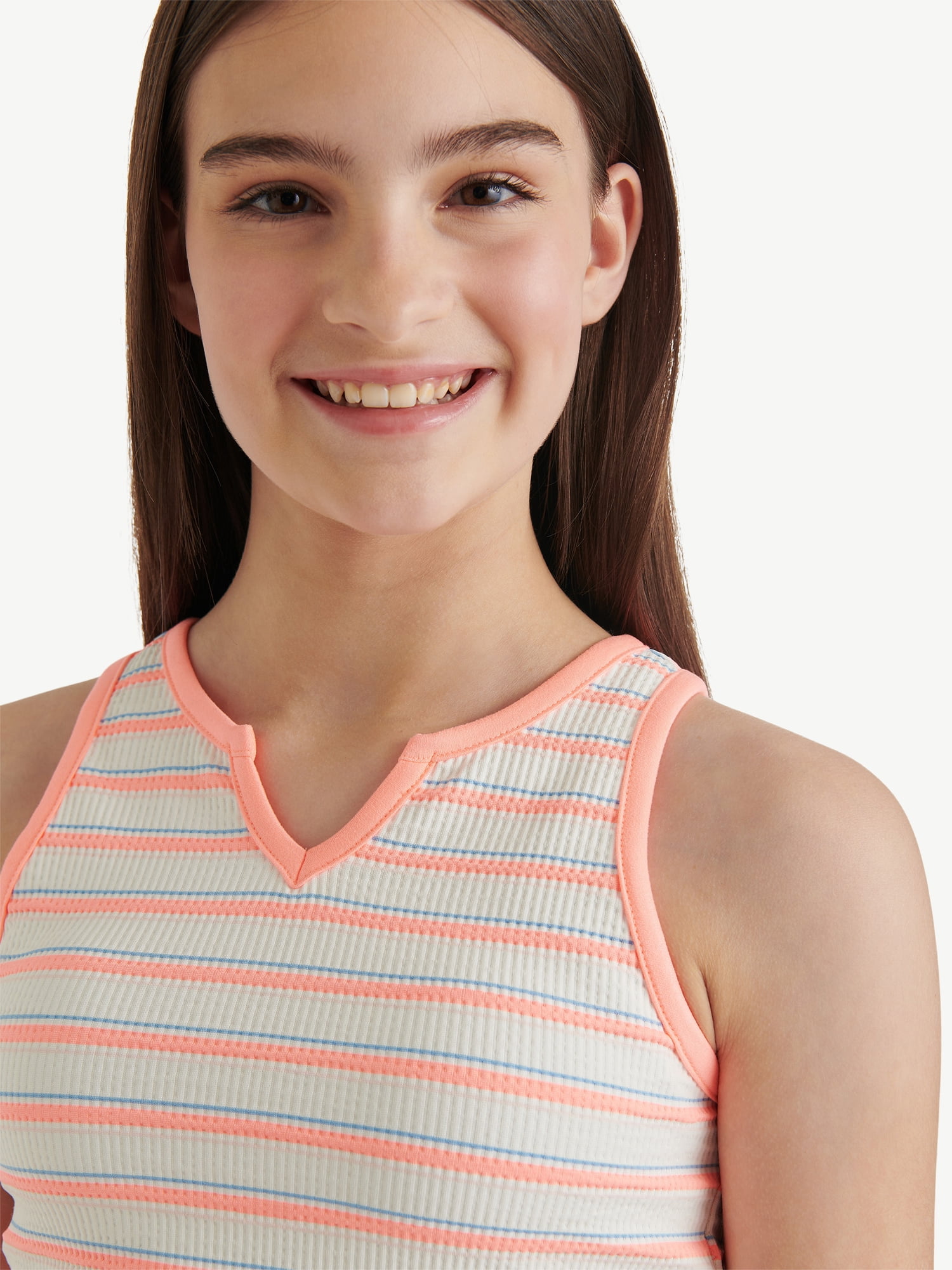 Justice Girls Striped Tee & Short Set, Sizes XS - XLP