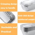 thumbnail image 3 of BagDream 60 Pack 6.25x3.5 Disposable Aluminum Loaf Pans with Lids Small Foil Tin Pans for Meal Prep, Cooking, Roasting, Heating, 3 of 7