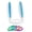 Color:Blue, variant on Easter Inflatable Bunny Rabbit Ear Ring Toss Game Ornament 1 Set PVC Material