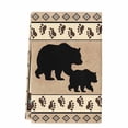 thumbnail image 2 of Farmhouse Bear Kitchen Towels Set of 1, Country Vintage Animals Paw Print Brown Absorbent Dish Towels for Kitchen, Microfiber Hand Towel, Quick Drying Tea Towel for Cleaning Decorative Dishcloths, 2 of 7