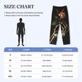thumbnail image 4 of Xecao Skeleton Hand Rose Butterfly Print Men's Straight Lounge Pajama Pants - The Ultimate in Comfortable Sleepwear-XX-Large, 4 of 6