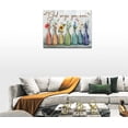 thumbnail image 4 of Farmhouse Flower Wall Art Rustic Christian Floral Pictures Wall Decor Country Religious Painting Bible Verse Canvas God Says You Are Prints Modern Framed Home Bedroom Bathroom Decoration 16"x12", 4 of 6