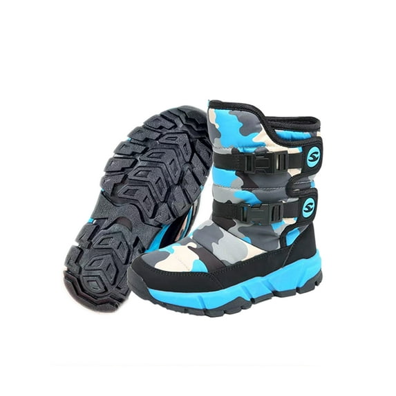 Boys Girls Waterproof Snow Boots Warm Lined Winter Shoes for Kids(Toddler/ Little Kid/Big Kid)