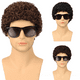 thumbnail image 1 of Peluca de hombre de Europa y Estados Unidos, tocado de lana rizada, tocado de pelo corto rizado pequeño, peluca afro, 1 of 5