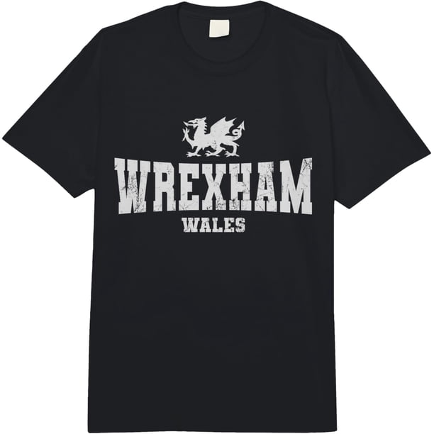Wrexham Wales - Camiseta con bandera de dragón galés
