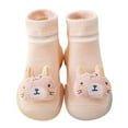 thumbnail image 2 of Kureaily Toddler Kids Baby Boys Girls Shoes First Walkers Cute Cartoon Antislip Socks Shoes Prewalker Sneaker/ Size 24,18-24 Months(Pink), 2 of 5