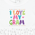 thumbnail image 4 of Inktastic I Love My Gram for Grandkids Girls Baby Dress, 4 of 5