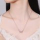 thumbnail image 3 of Joyería de las mujeres Elegante chapado en oro collar de plata de cristal collar de diamantes de imitación, 3 of 3