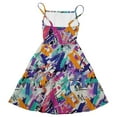 thumbnail image 4 of Flowy Dresses For Girls Tween 8-9 Years Enlifety Girls Summer Casual Dress Tiered Dresses Spaghetti Straps Twirl Swing Size 6 14T Multicolour, 4 of 4