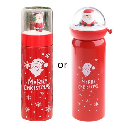 

SIEYIO Stainless Steel Vacuum Flask Christmas Tree Sock Elk Santa Claus Insulated Thermos Water Bottle