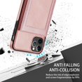 thumbnail image 3 of TECH CIRCLE for iPhone 11 Pro 5.8" Case,Luxury Synthetic Leather Back Shell Cover Phone Case with Card Holder Kickatand Compartment for iPhone 11 Pro, Rosegold, 3 of 7