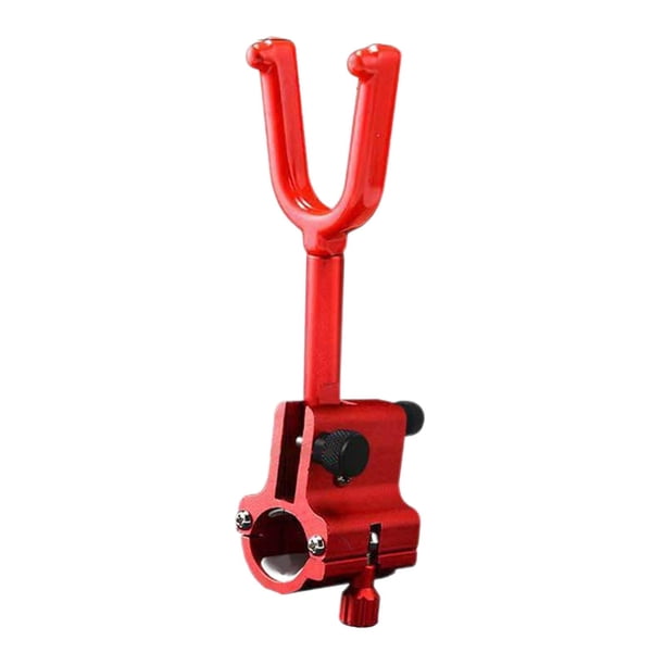 Soporte trasero para caña de pescar, antideslizante, giratorio Rojo